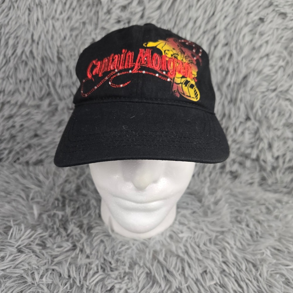 Captain Morgan Baseball Cap Unisex One Size Black Embroidered Official Crew Gear